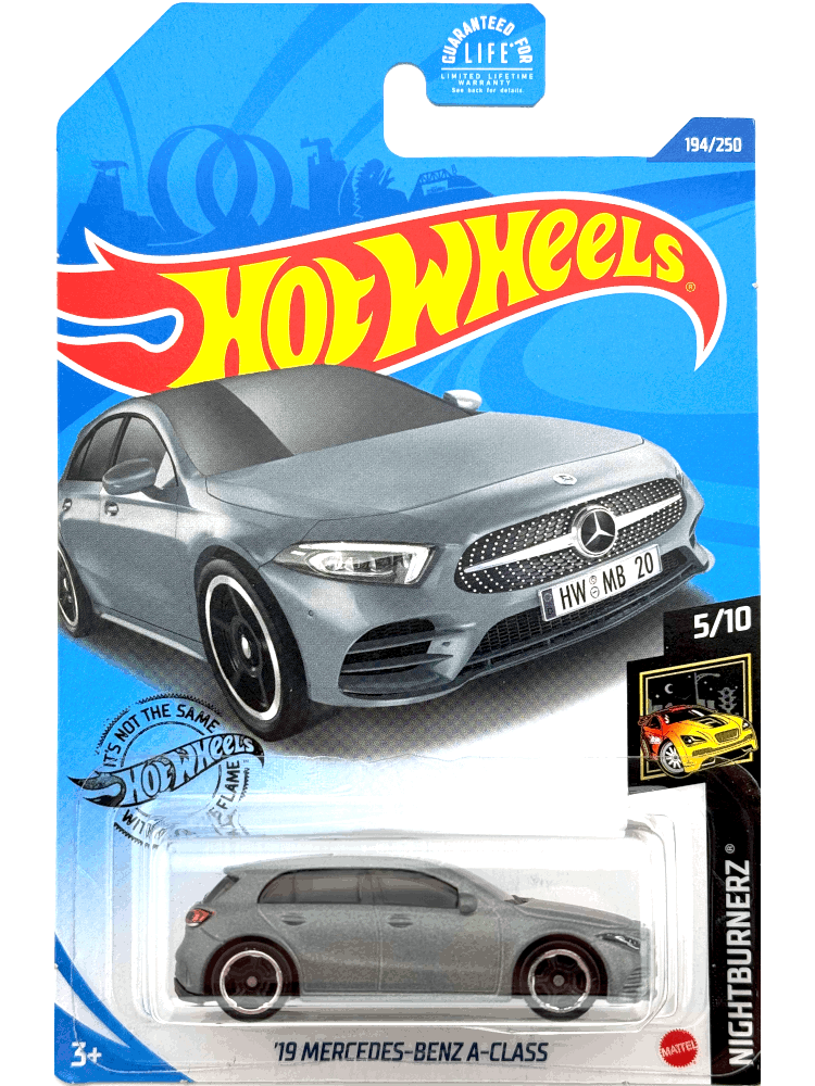 2020 Hot Wheels Mainline #194 - Mercedes Benz A Class (Grey) GHF60