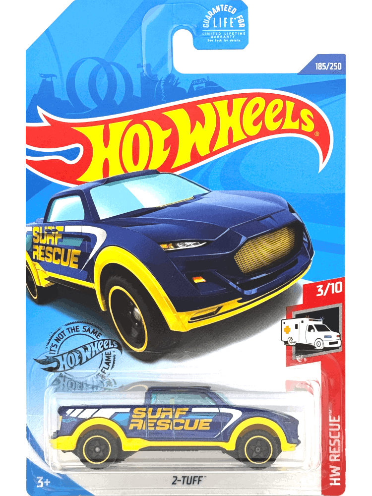 2020 Hot Wheels Mainline #185 - 2-Tuff Pickup Truck (Blue) GHC60
