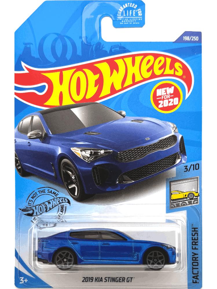 2020 Hot Wheels Mainline #198 - 2019 Kia Stinger GT (Blue) GHB37