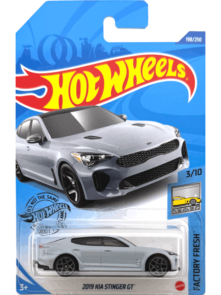 2020 Hot Wheels Mainline #198 - 2019 Kia Stinger GT (Grey) GHF02