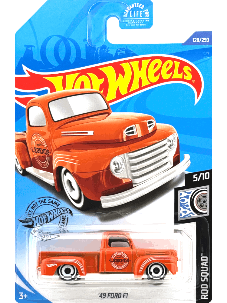2020 Hot Wheels Mainline #120 - '49 Ford F1 Pickup (Orange) GHF77
