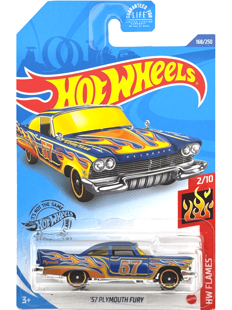 2020 Hot Wheels Mainline #168 - '57 Plymouth Fury (Blue) GHG05