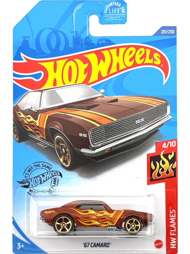 2020 Hot Wheels Mainline #231 - 1967 Chevy Camaro (Copper) GHD59