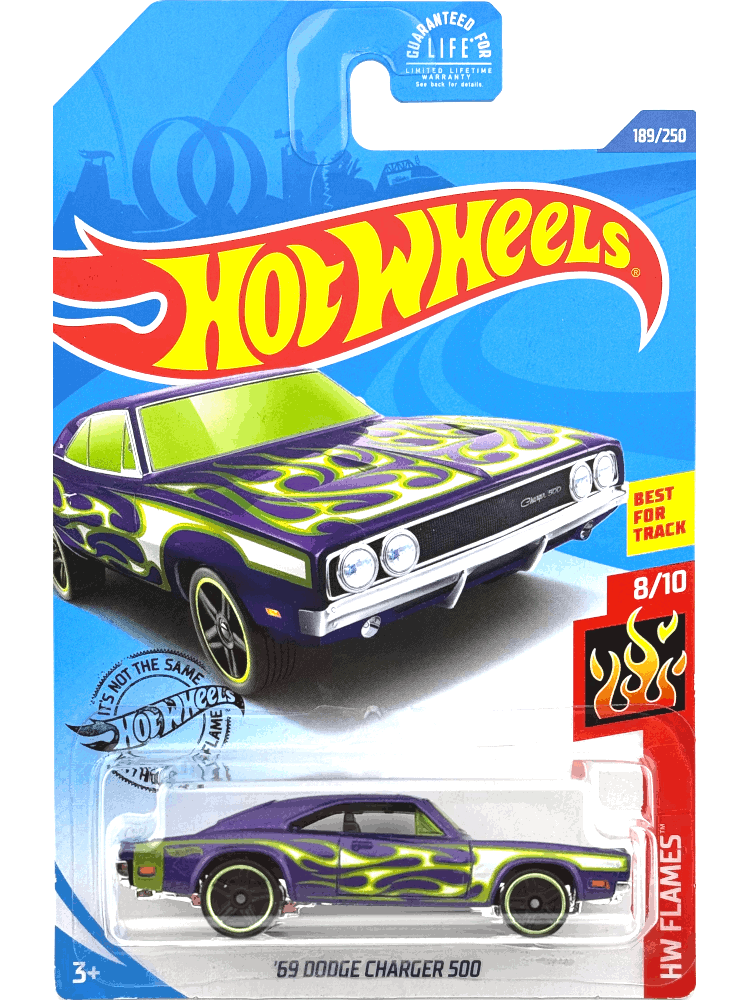 2020 Hot Wheels Mainline #189 - '69 Dodge Charger 500 (Purple) GHD62