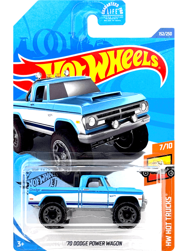 2020 Hot Wheels Mainline #152 - '70 Dodge Power Wagon (Blue) GHC39