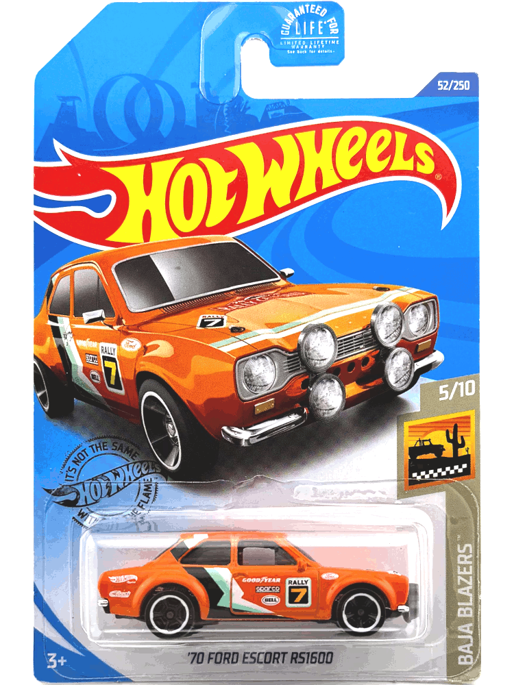2020 Hot Wheels Mainline #052 - '70 Ford Escort RS1600 (Orange) GHB86