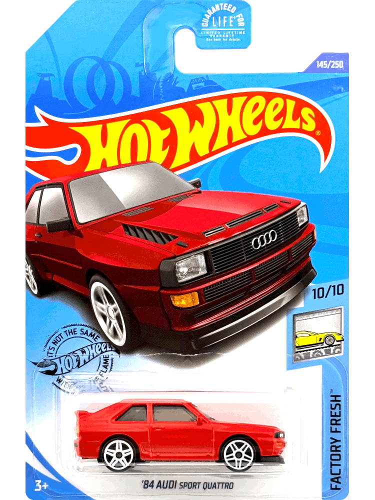 2020 Hot Wheels Mainline #145 - 1984 Audi Sport Quattro (Red) GHC03