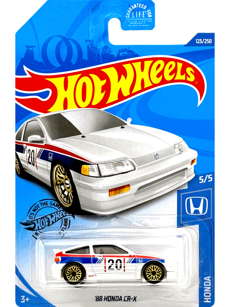 2020 Hot Wheels Mainline #123 - '88 Honda CR-X EF8 (White) GHC10