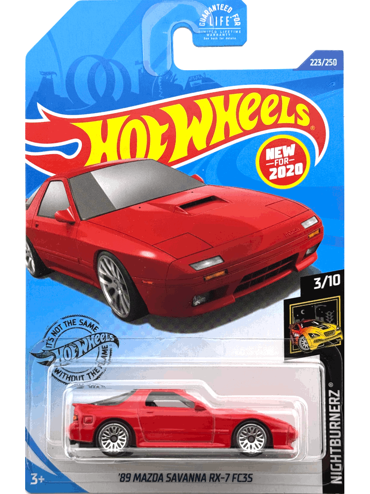 2020 Hot Wheels Mainline #223 - 1989 Mazda Savanna RX-7 FC3S (Red) GHB56