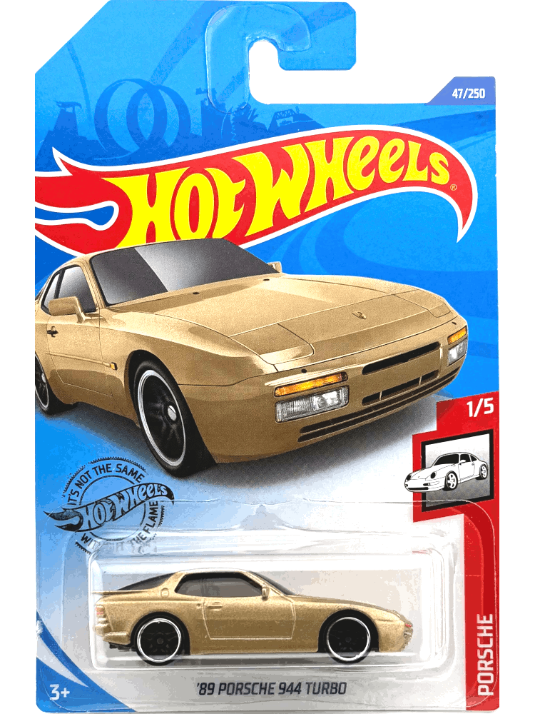 2020 Hot Wheels Mainline #047 - '89 Porsche 944 Turbo (Gold) GHF07