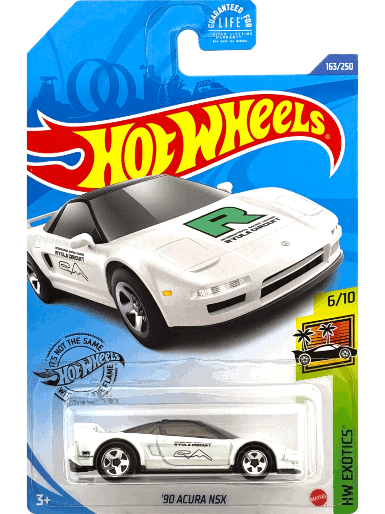 2020 Hot Wheels Mainline #163 - '90 Acura NSX (Kroger White) GHG58