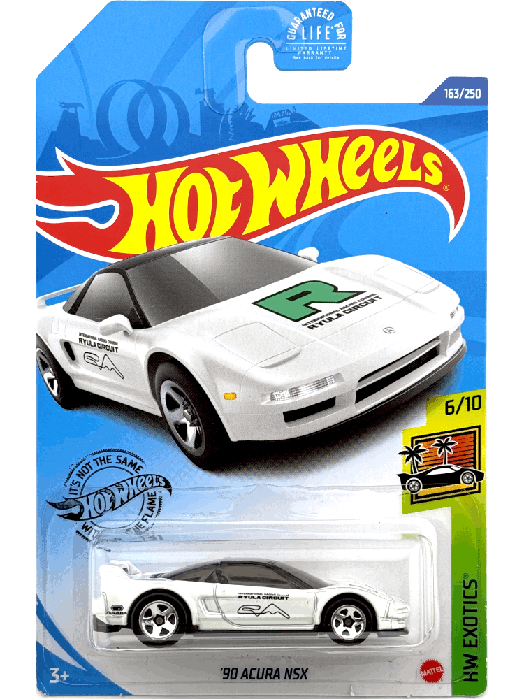 2020 Hot Wheels Mainline #163 - '90 Acura NSX (Kroger White) GHG58