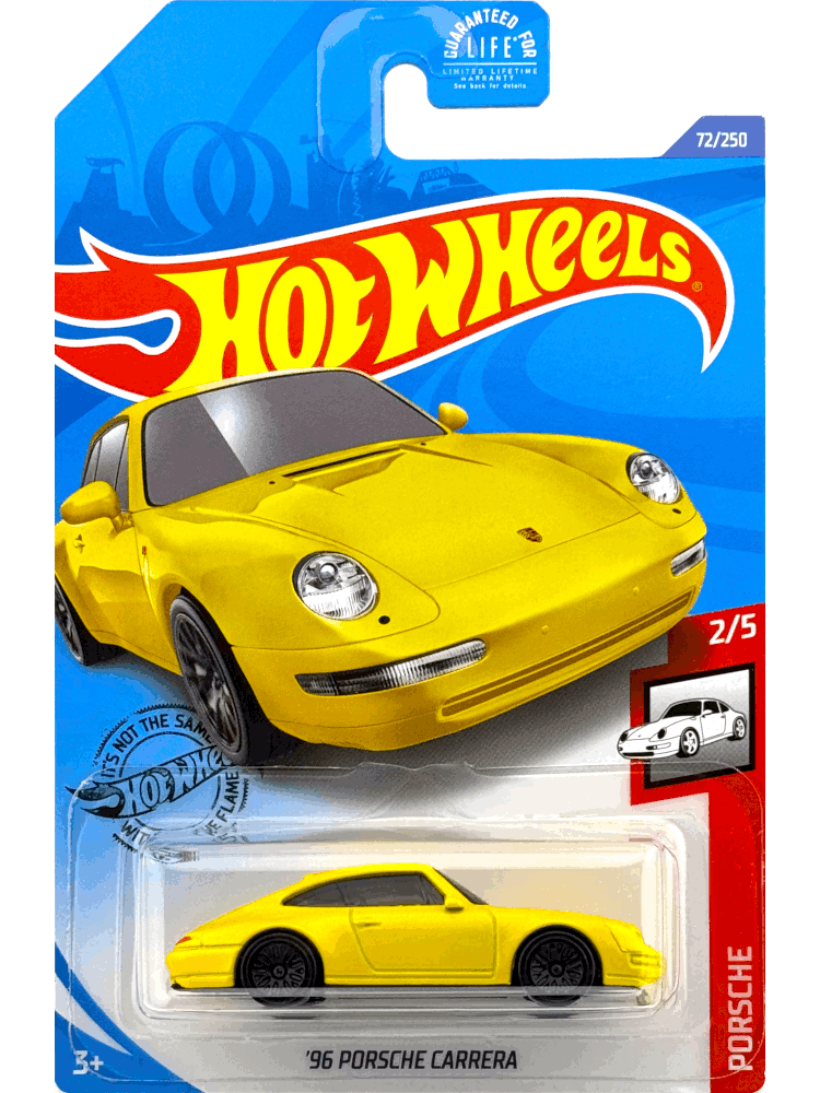 2020 Hot Wheels Mainline #72 1996 Porsche 911 Carrera 993 Yellow GHF18 2020 Hot Wheels Mainline #72 1996 Porsche 911 Carrera 993 Yellow GHF18