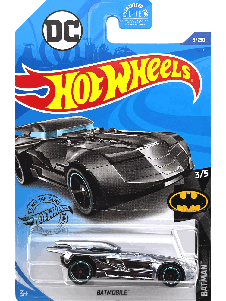 2020 Hot Wheels Mainline #009 - DC Batmobile (Gunmetal Chrome) GHF68