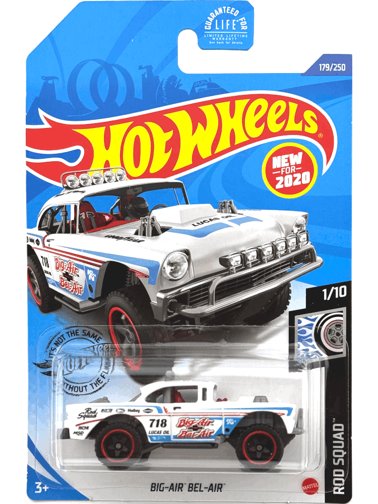 2020 Hot Wheels Mainline #179 - Chevy Big Air Bel Air (White) GHF08