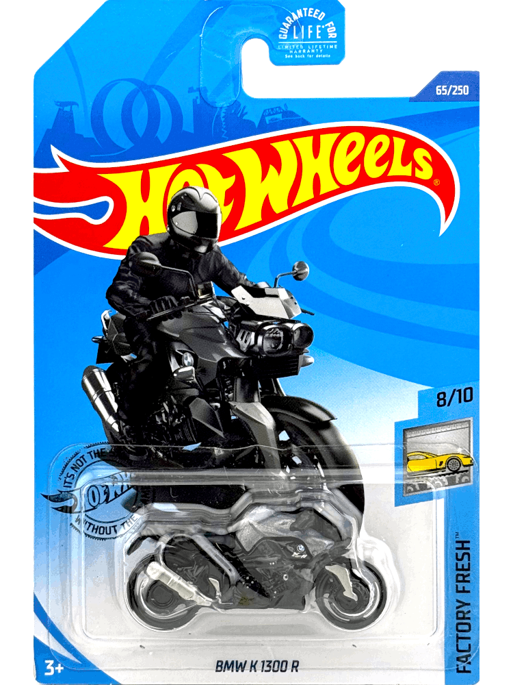 2020 Hot Wheels Mainline #065 - BMW K1300R Motorcycle (Black) GHF94