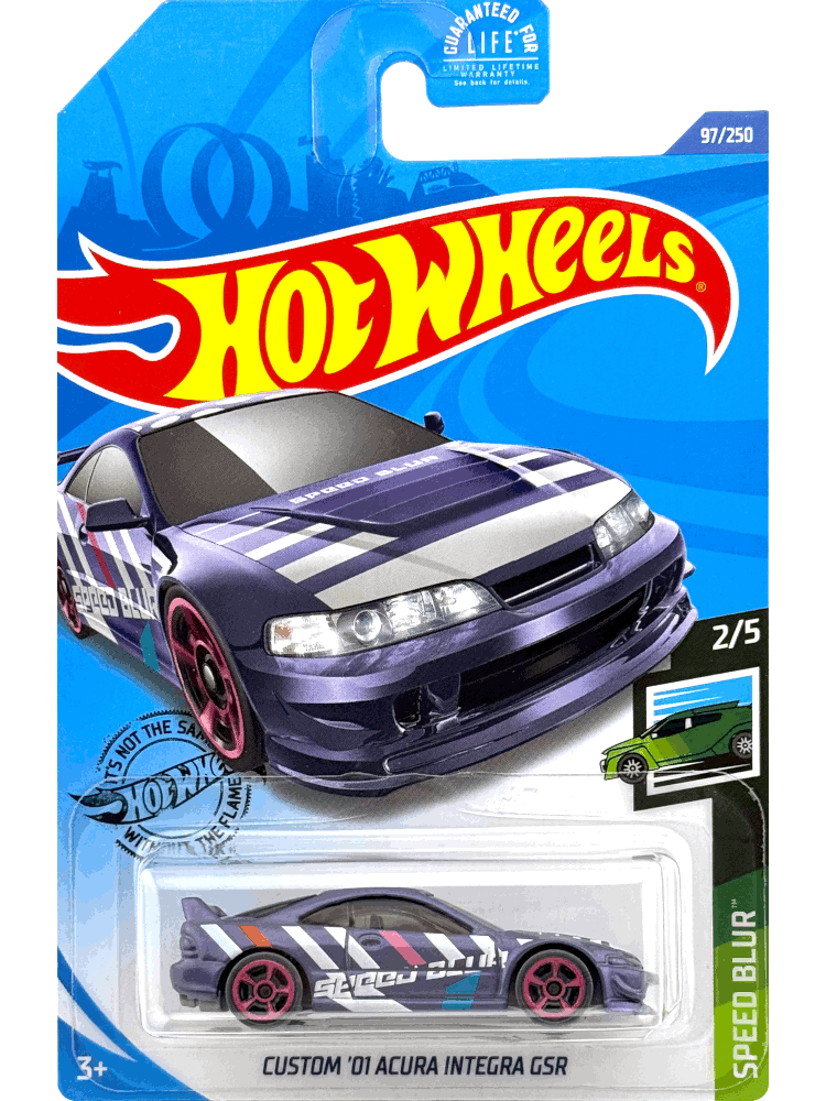 2020 Hot Wheels Mainline #097 - Custom '01 Acura Integra GS-R (Purple) GHD33