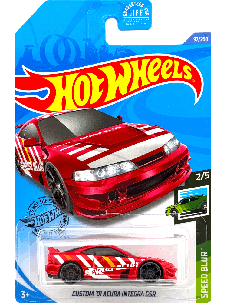 2020 Hot Wheels Mainline #097 - Custom '01 Acura Integra GS-R (Red) GHF43