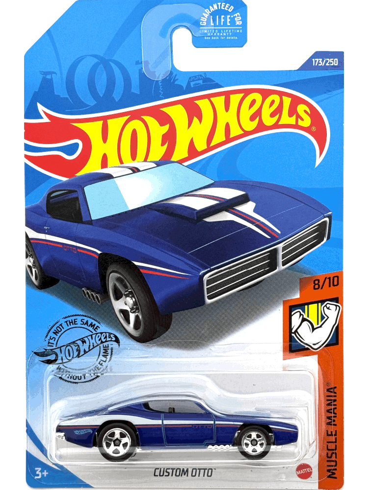 2020 Hot Wheels Mainline #173 - Custom Otto (Blue) GHF62