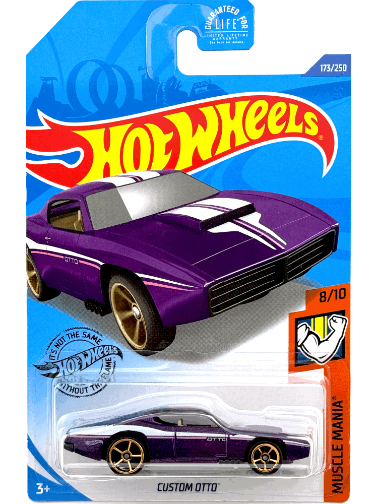 2020 Hot Wheels Mainline #173 - Custom Otto (Purple) GHD11