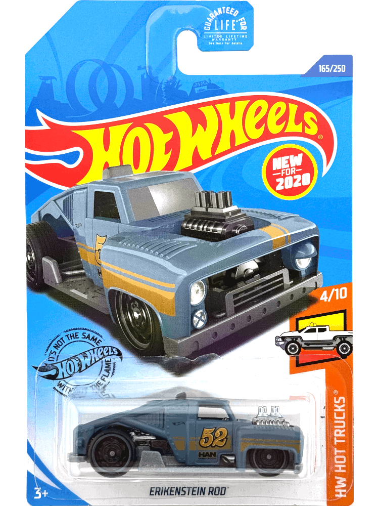 2020 Hot Wheels Mainline #165 - Erikenstein Rod (Blue) GHB73