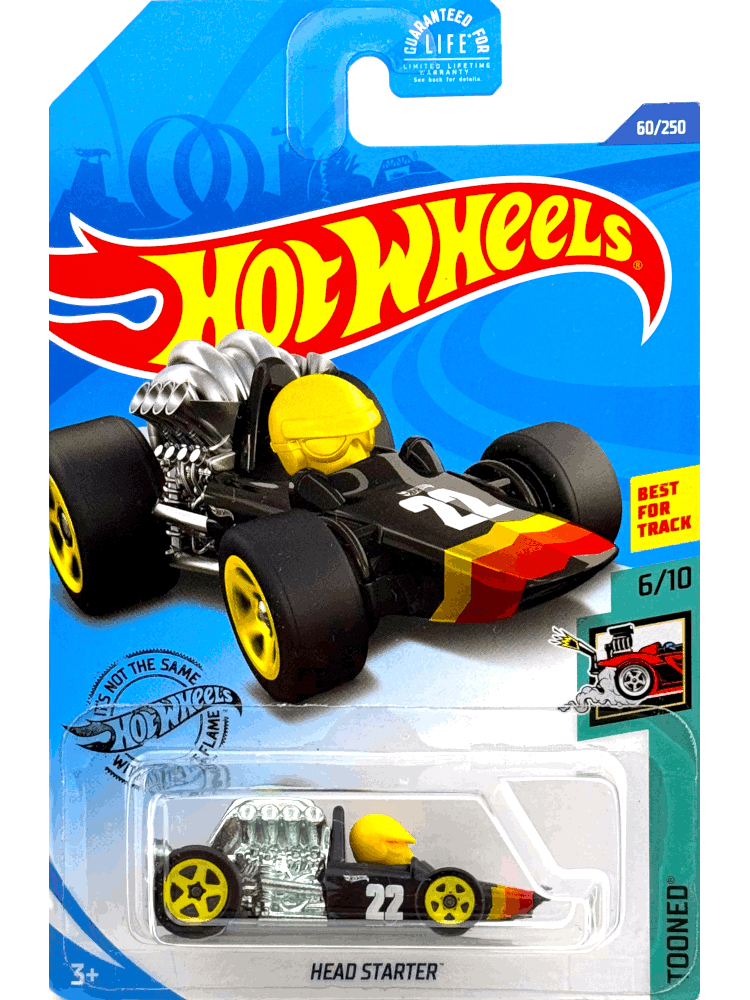 2020 Hot Wheels Mainline #060 - Head Starter (Black) GHD45