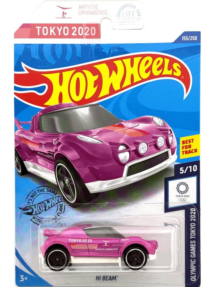 2020 Hot Wheels Mainline #155 - Hi Beam (Tokyo 2020 Olympics Pink) GHC95