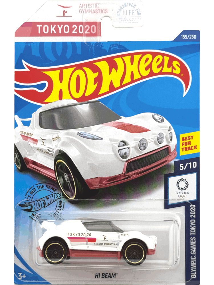 2020 Hot Wheels Mainline #155 - Hi Beam (Tokyo 2020 Olympics White) GHF54