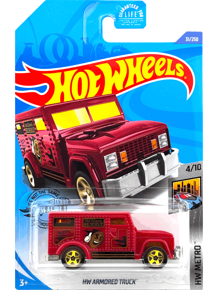 2020 Hot Wheels Mainline #031 - HW Armored Truck (Red) GHF61