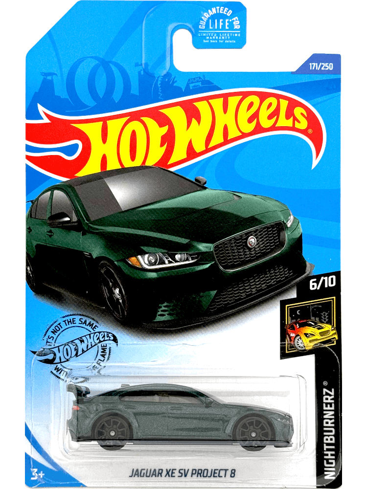 2020 Hot Wheels Mainline #171 - Jaguar XE SV Project 8 (Green) GHD14