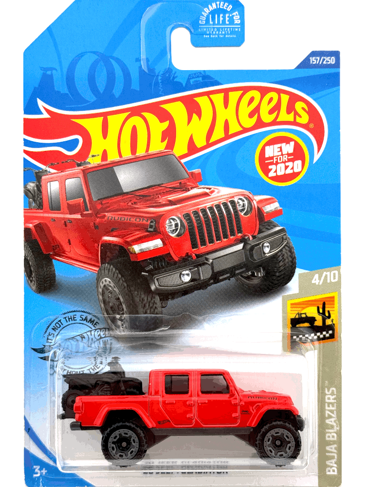 Hot Wheels car Jeep Rubiconboys 7 cm steel red/black Hot Wheels car Jeep Rubiconboys 7 cm steel red/black