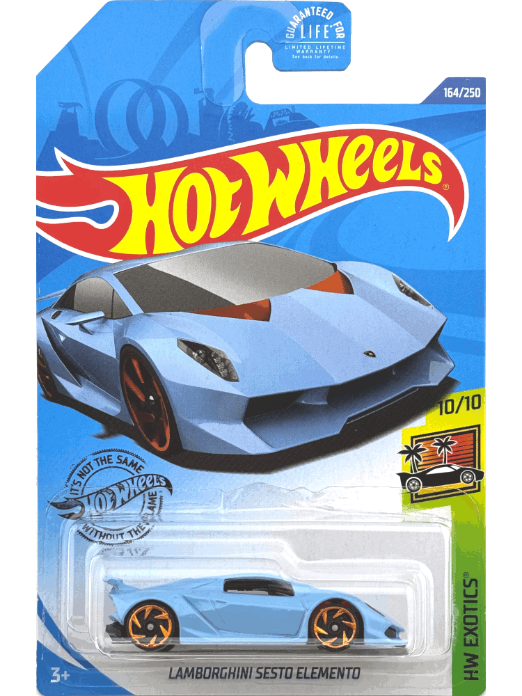 2020 Hot Wheels Mainline #164 - Lamborghini Sesto Elemento (Blue) GHC35
