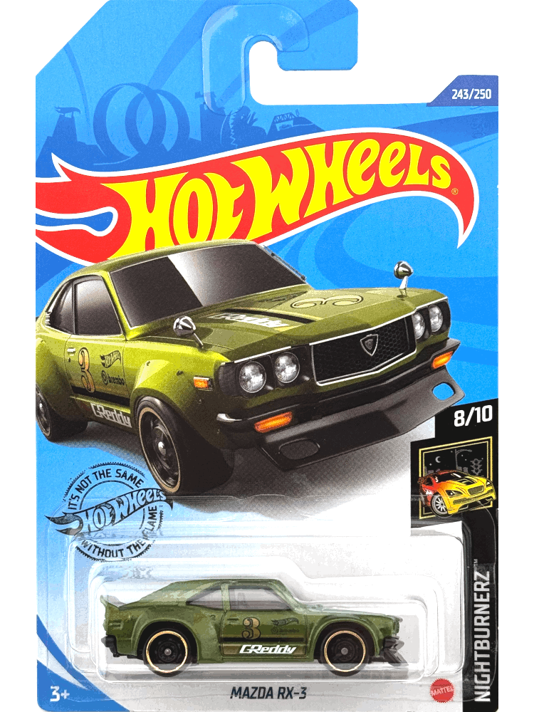 2020 Hot Wheels Mainline #243 - Mazda RX-3 (Green) GHD17