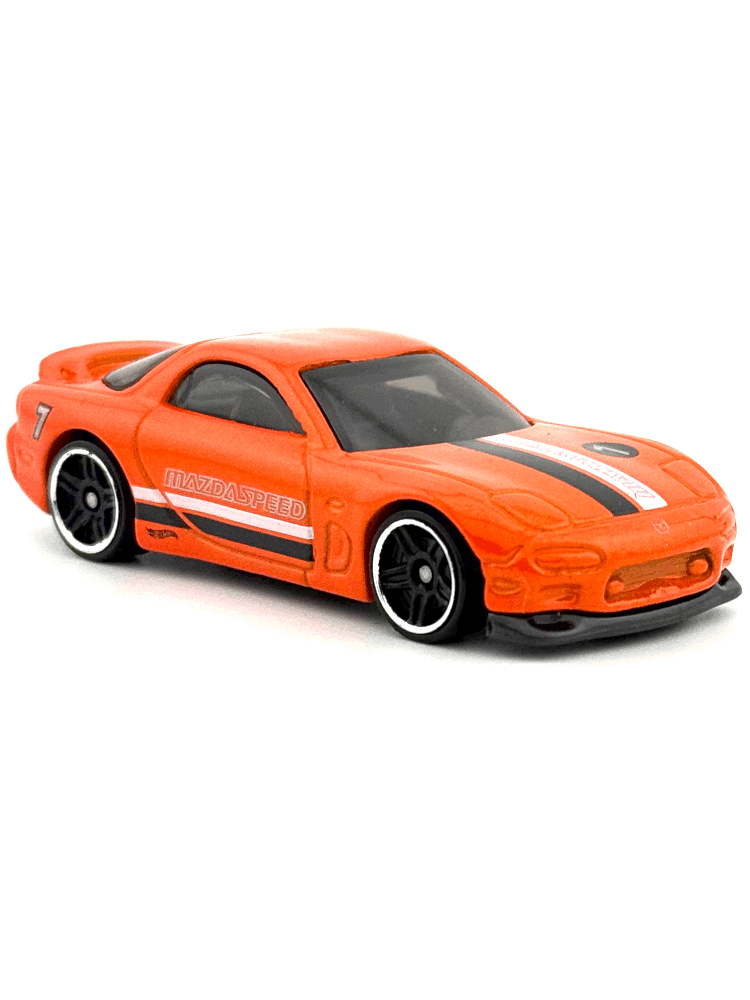 2020 Hot Wheels Mainline #043 - '95 Mazda RX-7 (Mazdaspeed Orange) GHD02