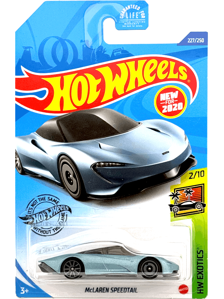 2020 Hot Wheels Mainline #227 - McLaren Speedtail (Light Blue) GHB53