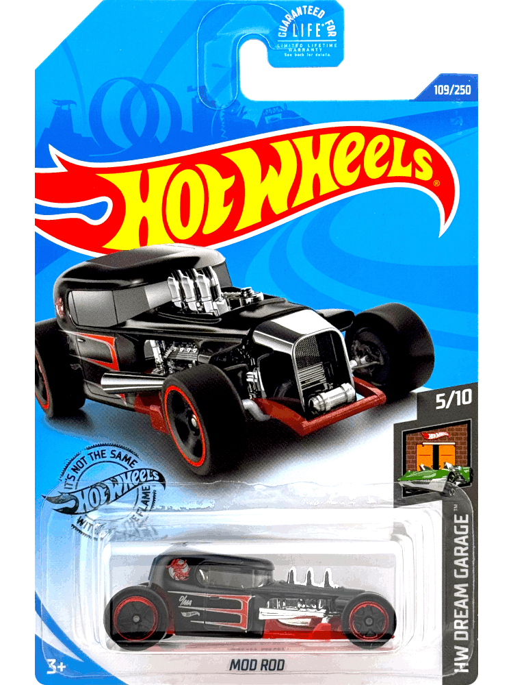 2020 Hot Wheels Mainline #109 - Mod Rod (Black) GHF27