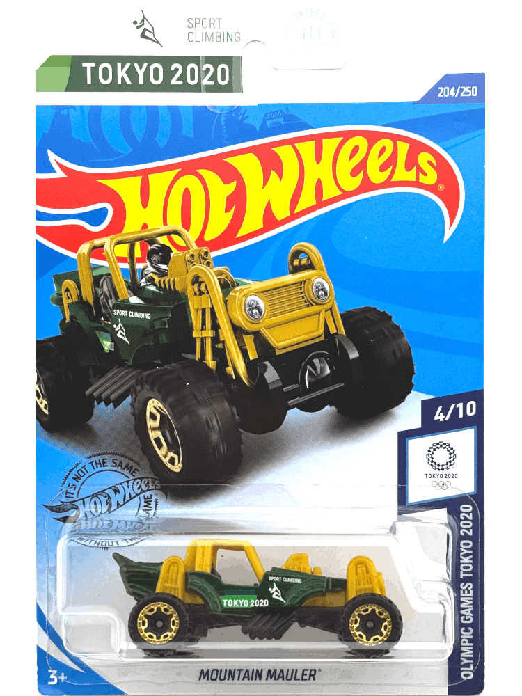 2020 Hot Wheels Mainline #204 - Mountain Mauler (Tokyo 2020 Olympics Green) GHC94