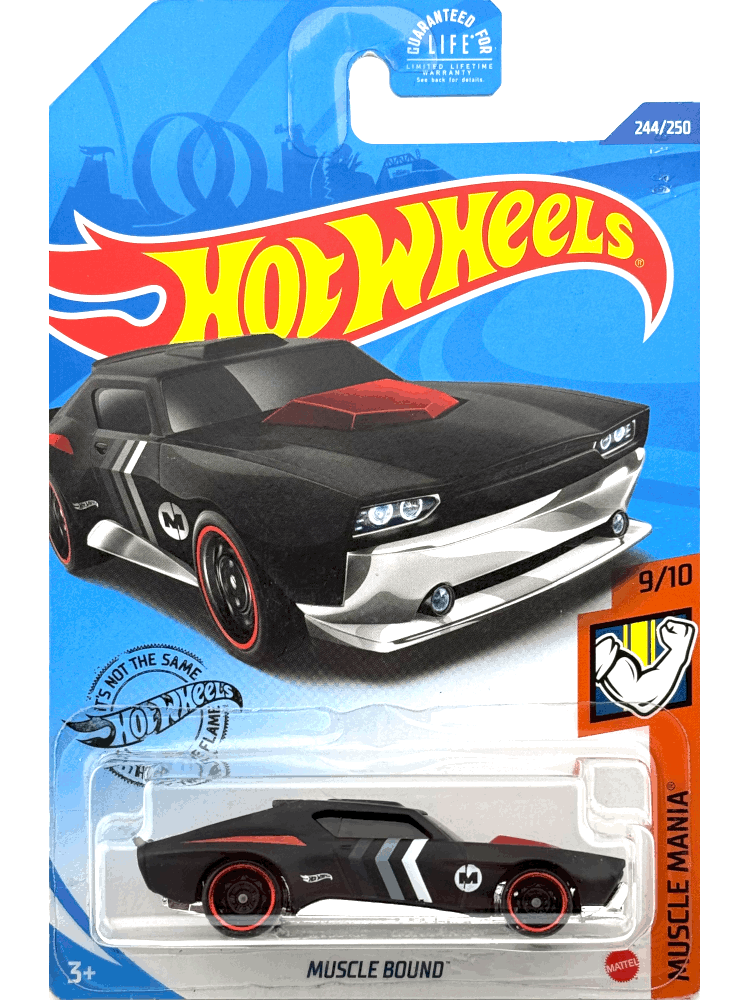 2020 Hot Wheels Mainline #244 - Muscle Bound (Black) GHD12