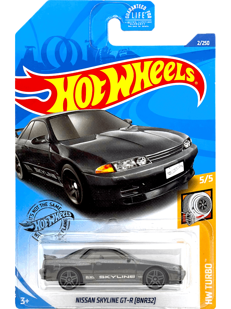 2020 Hot Wheels Mainline #002 - Nissan Skyline GT-R BNR32 (Grey) GHD03
