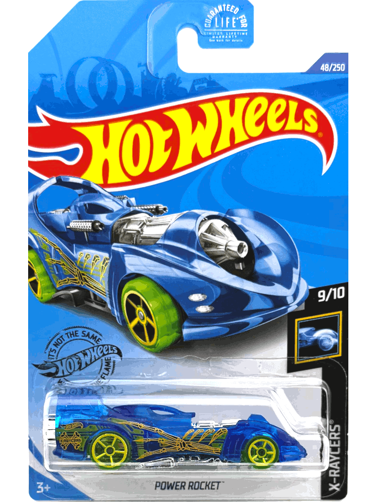 2020 Hot Wheels Mainline #048 - Power Rocket (Blue) GHF31