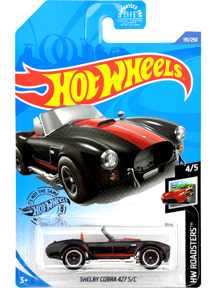 2020 Hot Wheels Mainline #191 - Shelby Cobra 427 SC (Black) GHC75