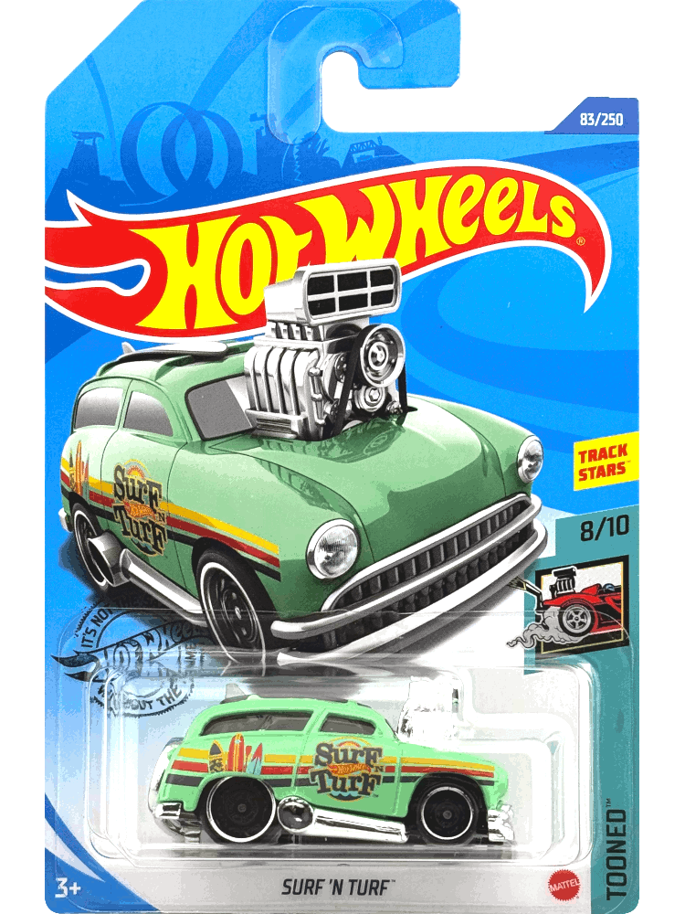 2020 Hot Wheels Mainline #083 - Surf 'N Turf Wagon (Green) GHF24
