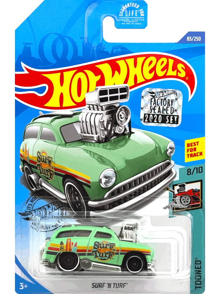 2020 Hot Wheels Mainline #083 - Surf 'N Turf Wagon (Factory Sealed - Green) GHF24