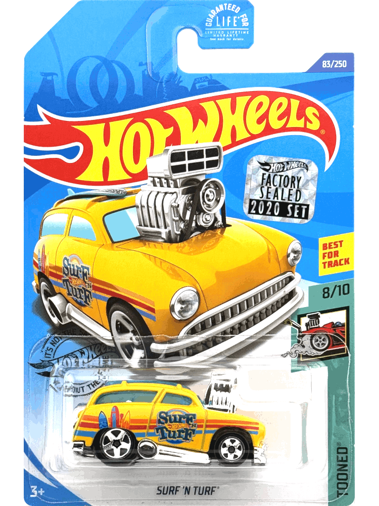 2020 Hot Wheels Mainline #083 - Surf 'N Turf Wagon (Factory Sealed - Yellow) GHD47