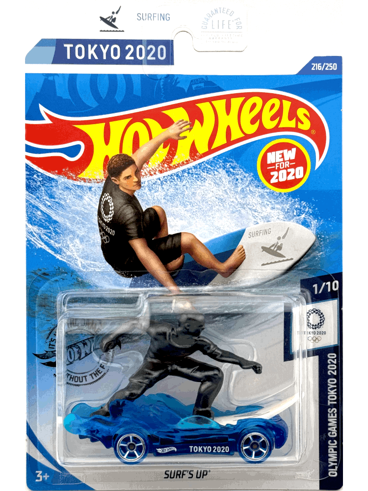 2020 Hot Wheels Mainline #216 - Surfs Up (Tokyo 2020 Olympics Blue) GHB72