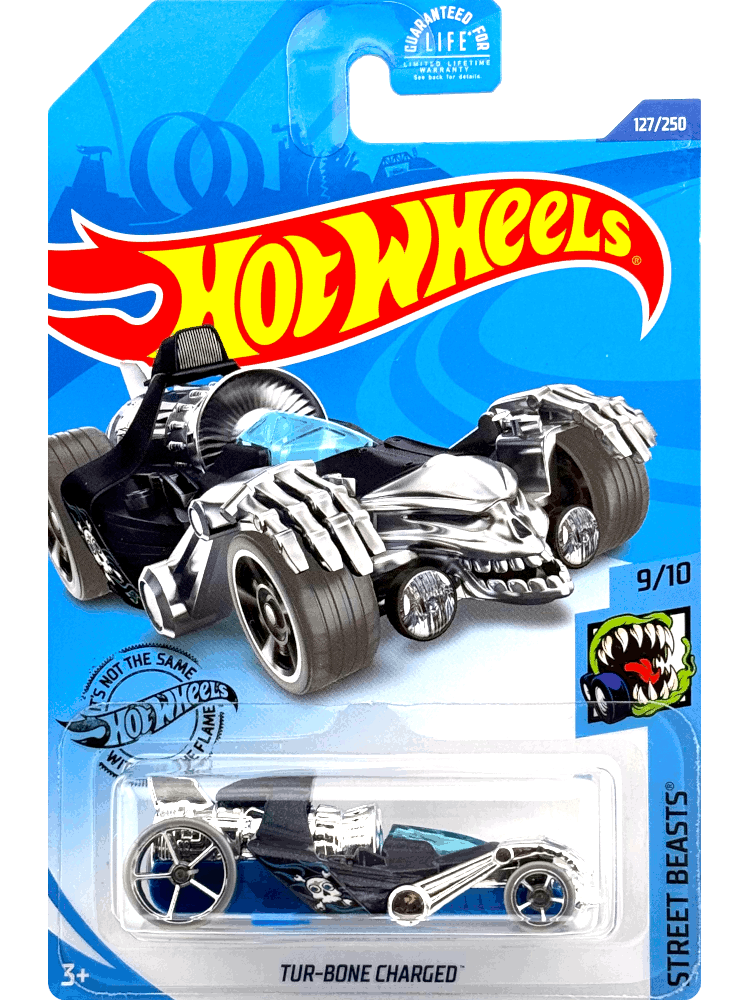 2020 Hot Wheels Mainline #127 - Tur-Bone Charged (Blue) GHF38