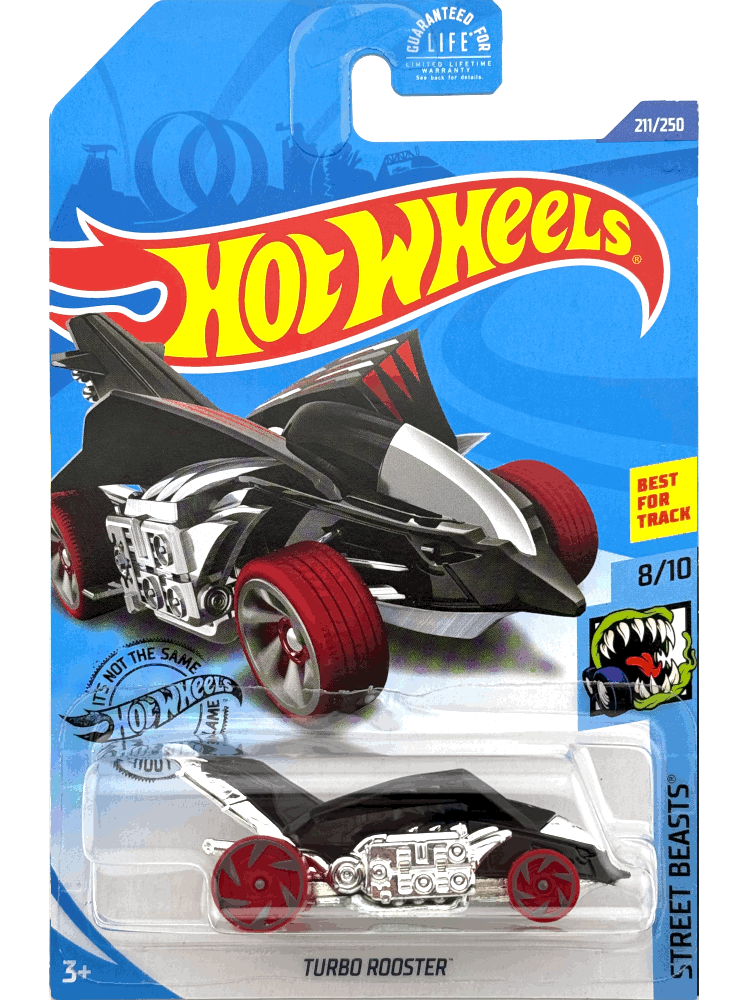 2020 Hot Wheels Mainline #211 - Turbo Rooster (Black) GHD41