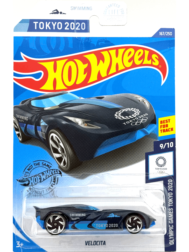 2020 Hot Wheels Mainline #167 - Velocita (Tokyo 2020 Olympics Blue) GHC99