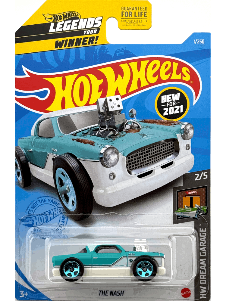 2021 Hot Wheels Mainline #001 - The Nash (White / Blue) GRX19