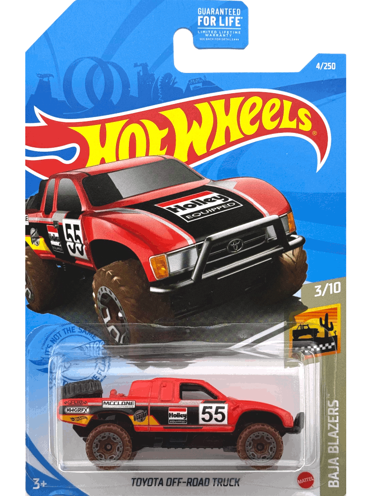 2021 Hot Wheels Mainline #004 - Toyota Off-Road Truck (Red) GTC49